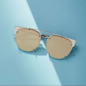 Vera Wang Gold Reflective Neale Sunglasses
